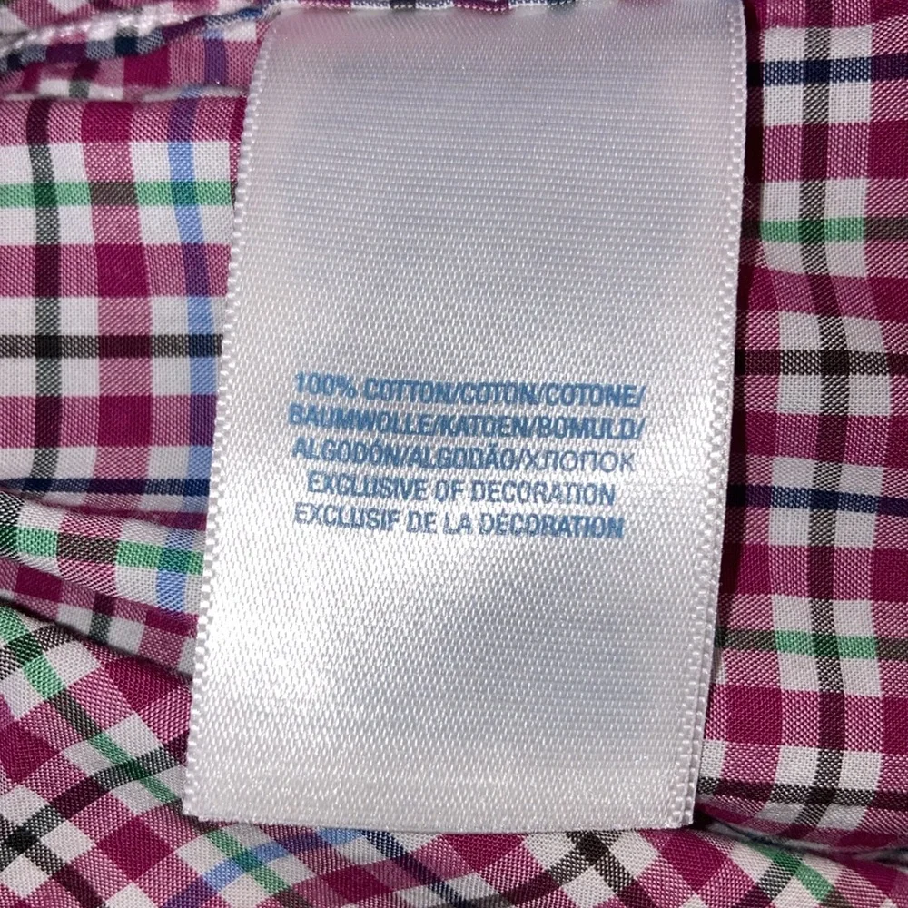Ralph Lauren button down shirt plaid baby size